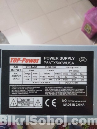 EROCK pc casing with power supply 450watt